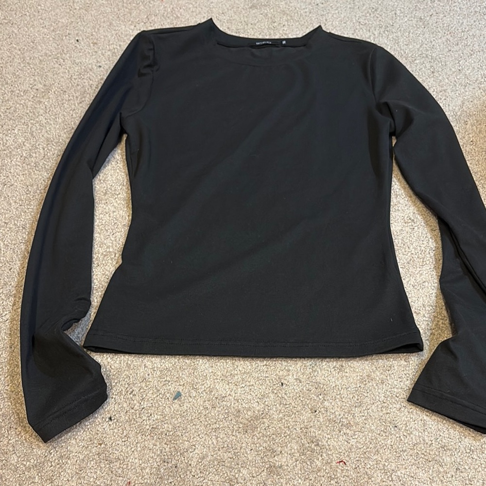 Classic Black Long Sleeve Top